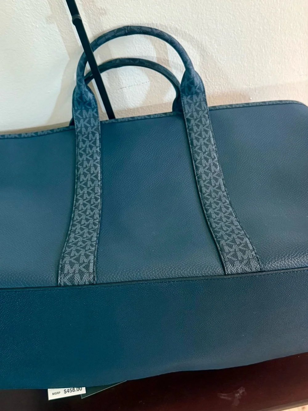 Michael Kors COOPER Wide Day Tote – Navy Leather – NWT – Unisex